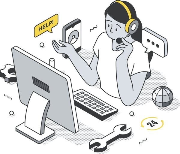 Customer Support@3000x-100