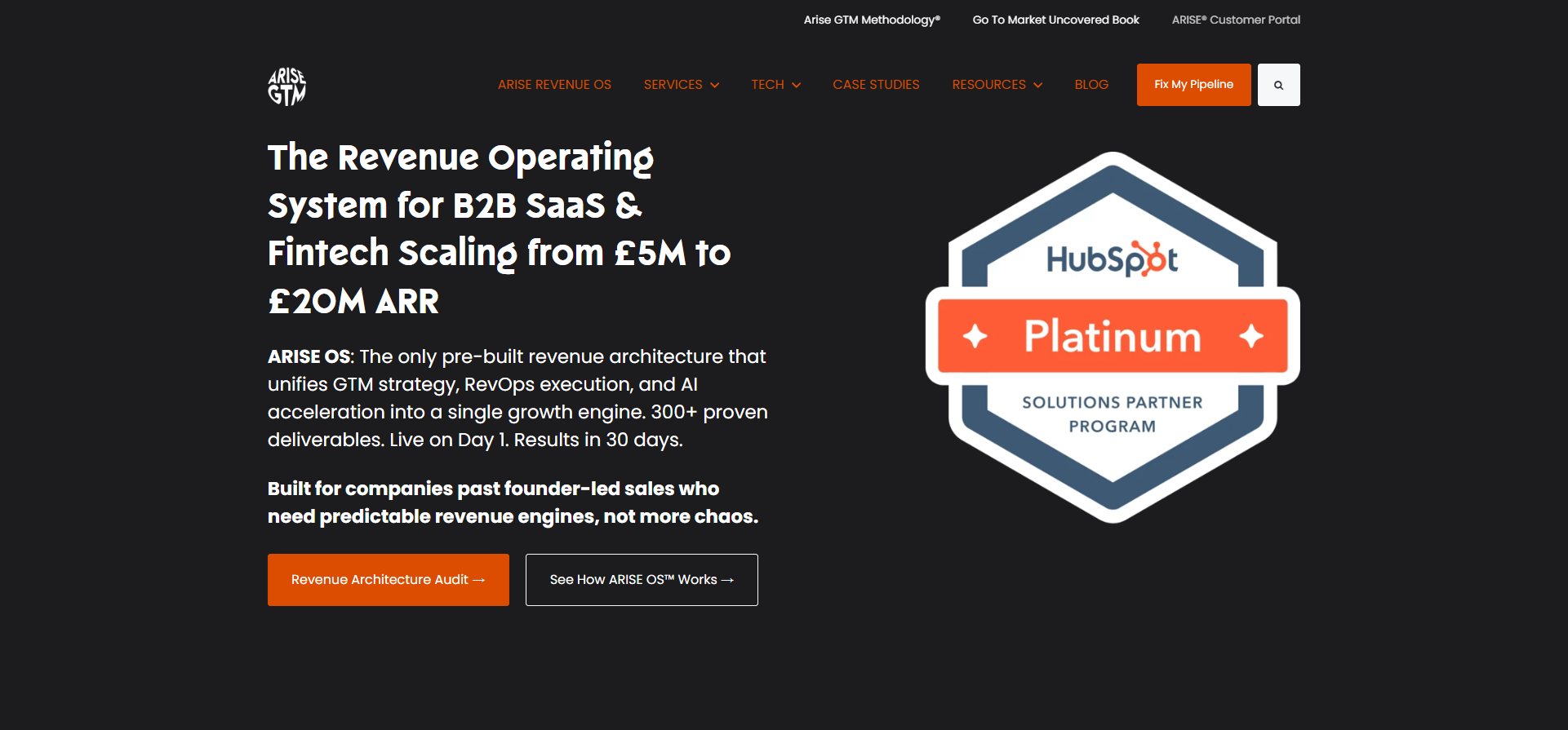 HubSpot GTM & RevOps Agency for B2B SaaS and Fintech - Arise GTM_ - [arisegtm.com]
