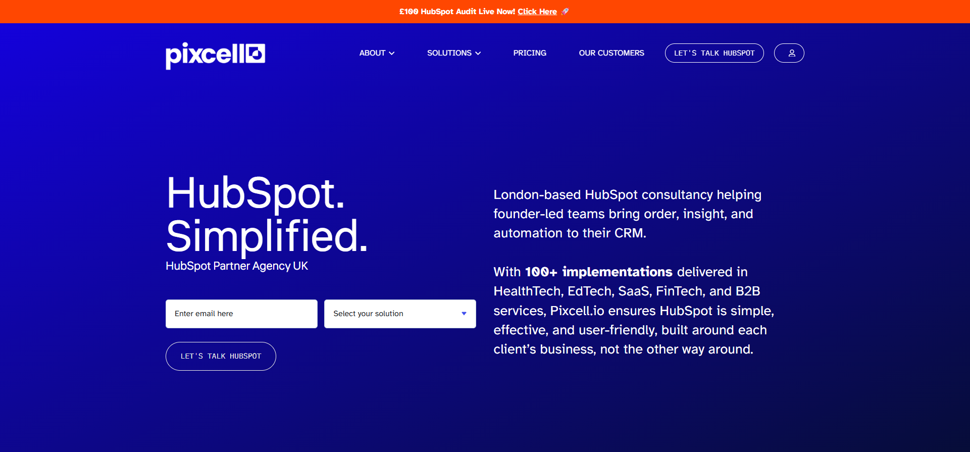 HubSpot Platinum Partner Agency UK - Pixcell.io - [www.pixcell.io]